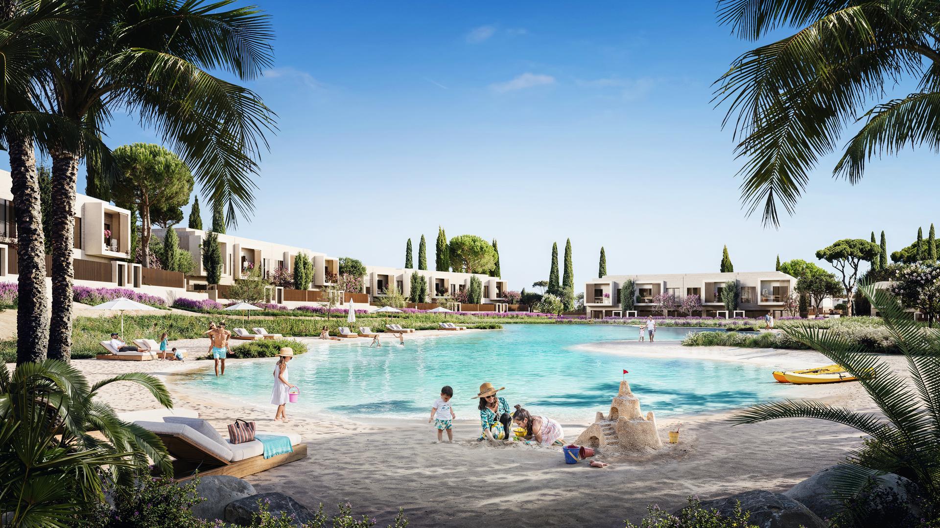 Lagoon family beach